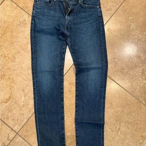 Ag Adriano Goldschmied Men's Slim Straight Jeans in Dark Indigo